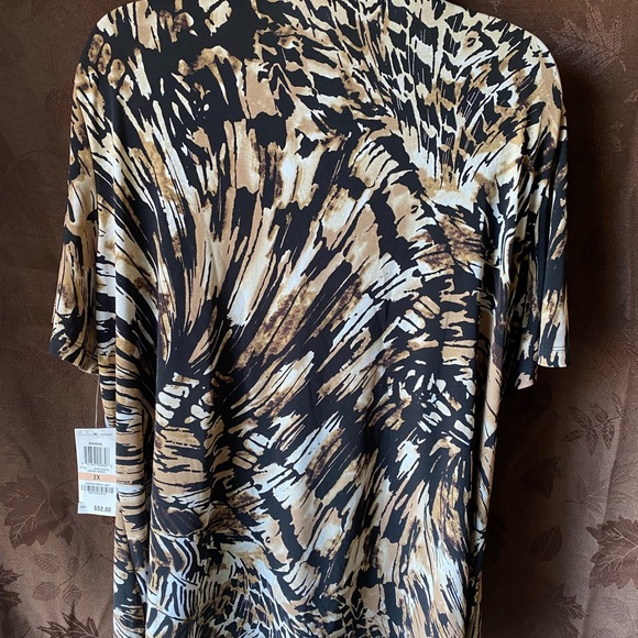 NWT JM Collection plus size 2X one-piece short sleeves - Picture 4 of 9